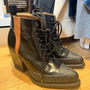 CHLOE RYLEE WATERPROOF HEELED BOOTIES